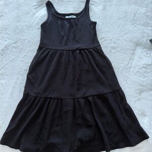 Old Navy Black Ribbed Tank Dress for Kids
